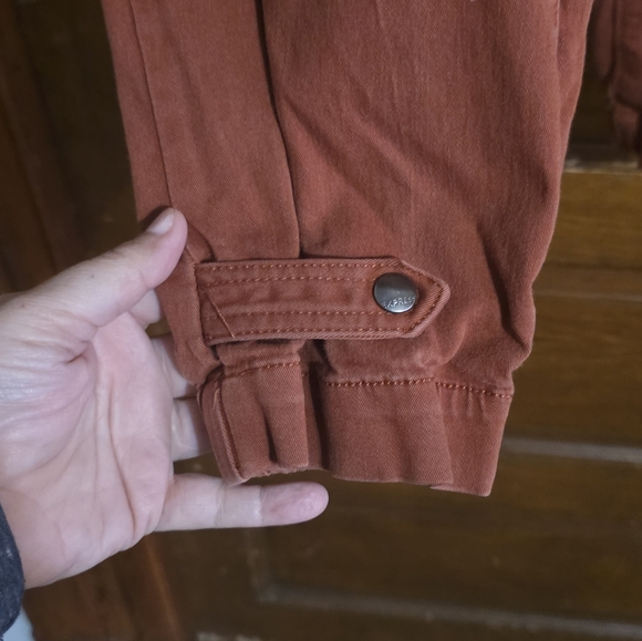 Express High Rise Cropped Straight Pants Rust Size 8 - Picture 4 of 12